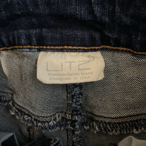 LITZ jeans waist 25 crop leg with fray at bottom LITZ - Picture 7 of 8